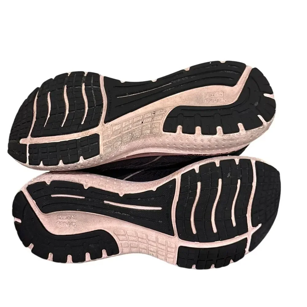 Brooks Glycerin 19 Running Shoes Black Pink Women's Size 9‎ Neutral Cushion EUC
